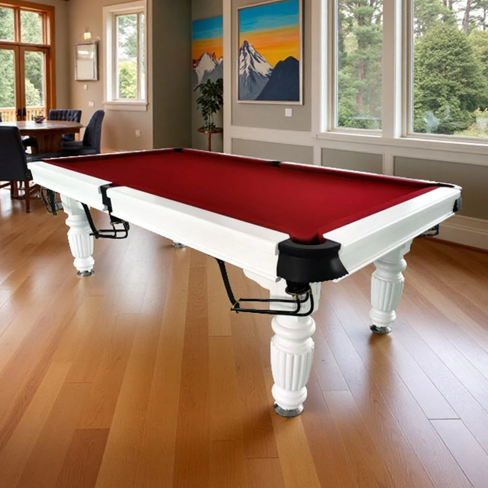 QUESLA 7FT Pool Table 2025 Model - Classic Slate Design Upgraded with Reinforced Legs & Pro Ball Nets - Professional Billiard Table, Solid Timber White Frame - Image 31