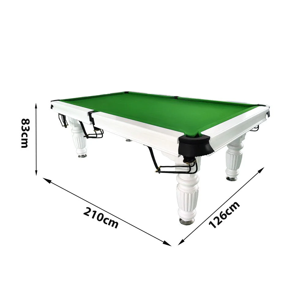 QUESLA 7FT Pool Table 2025 Model - Classic Slate Design Upgraded with Reinforced Legs & Pro Ball Nets - Professional Billiard Table, Solid Timber White Frame - Image 72