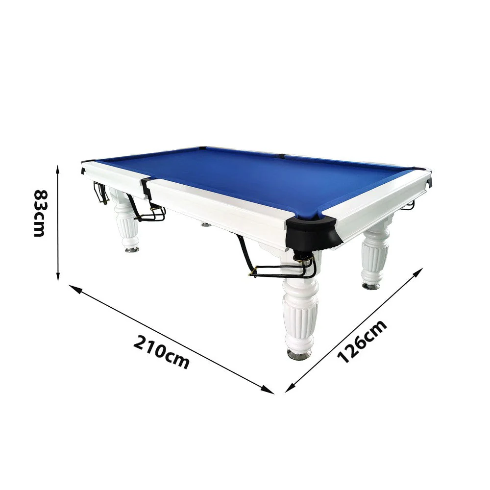 QUESLA 7FT Pool Table 2025 Model - Classic Slate Design Upgraded with Reinforced Legs & Pro Ball Nets - Professional Billiard Table, Solid Timber White Frame - Image 75