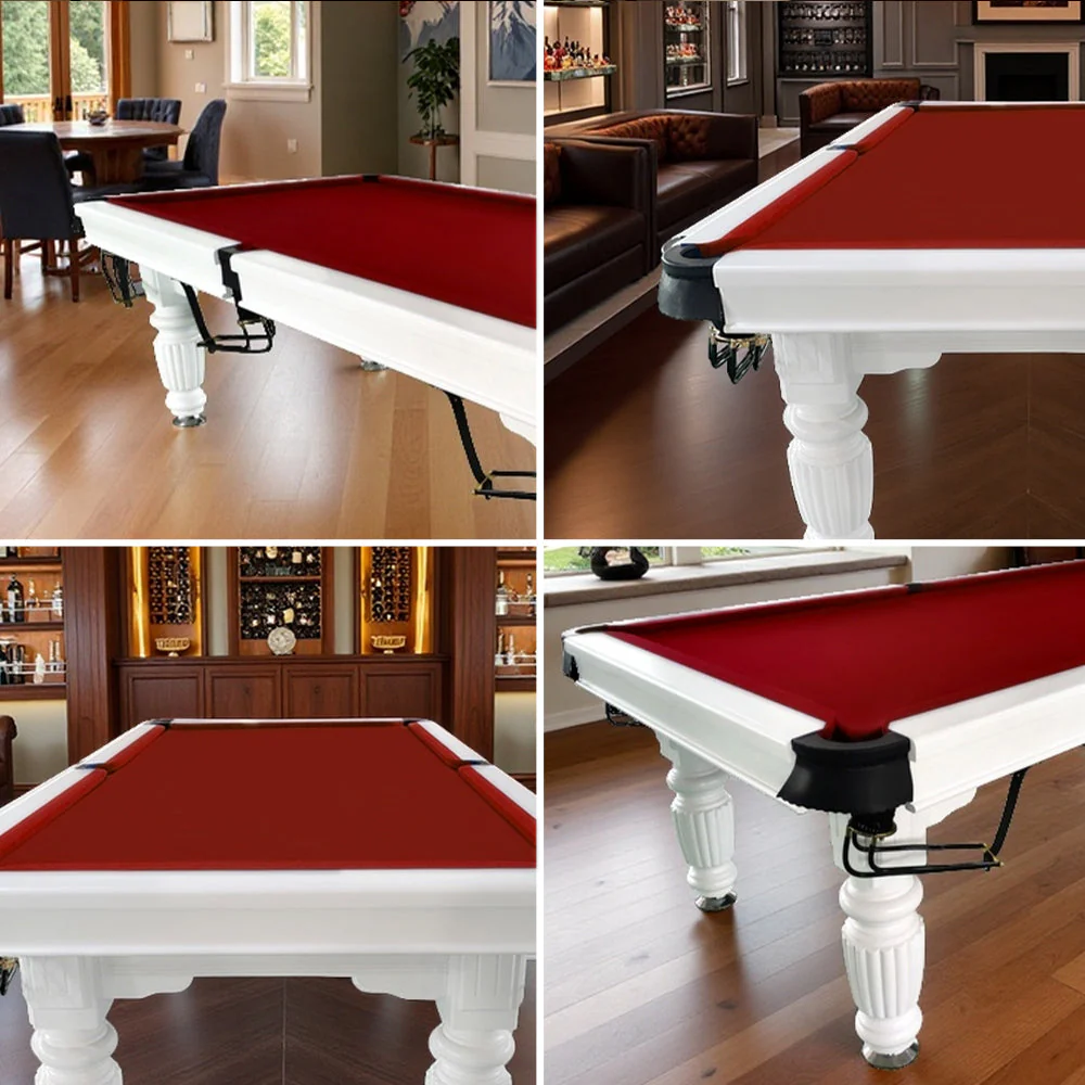 QUESLA 7FT Pool Table 2025 Model - Classic Slate Design Upgraded with Reinforced Legs & Pro Ball Nets - Professional Billiard Table, Solid Timber White Frame - Image 32