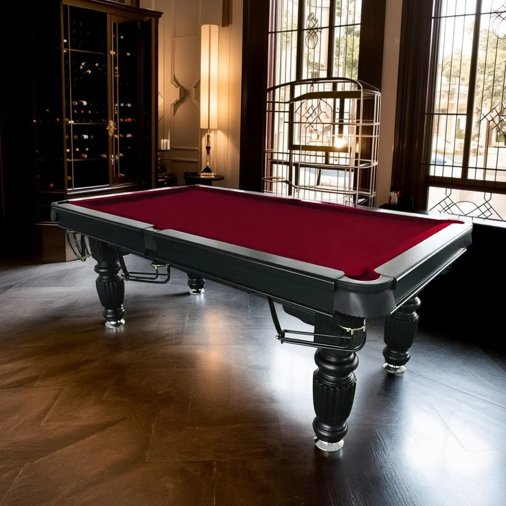 QUESLA 7FT Pool Table 2025 Model - Classic Slate Design Upgraded with Reinforced Legs & Pro Ball Nets - Professional Billiard Table, Solid Timber Black Frame - Image 43