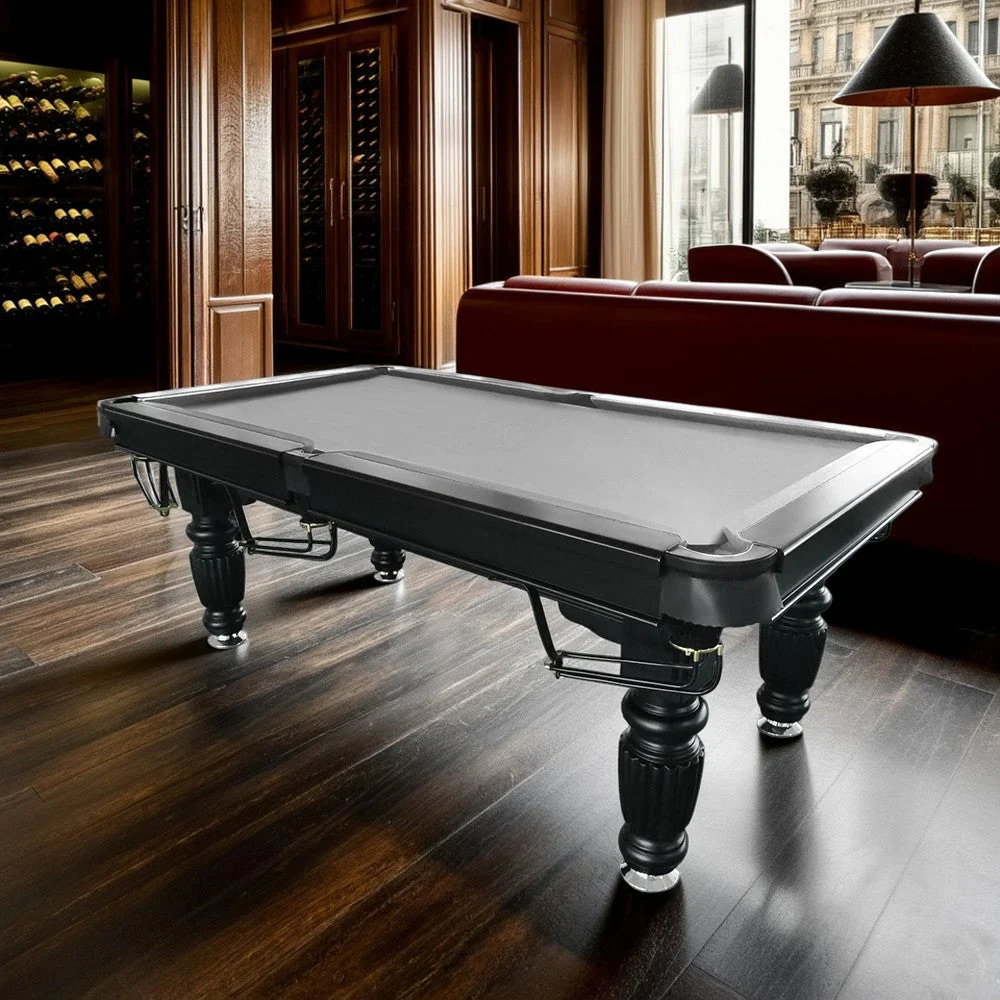 QUESLA 7FT Pool Table 2025 Model - Classic Slate Design Upgraded with Reinforced Legs & Pro Ball Nets - Professional Billiard Table, Solid Timber Black Frame - Image 50