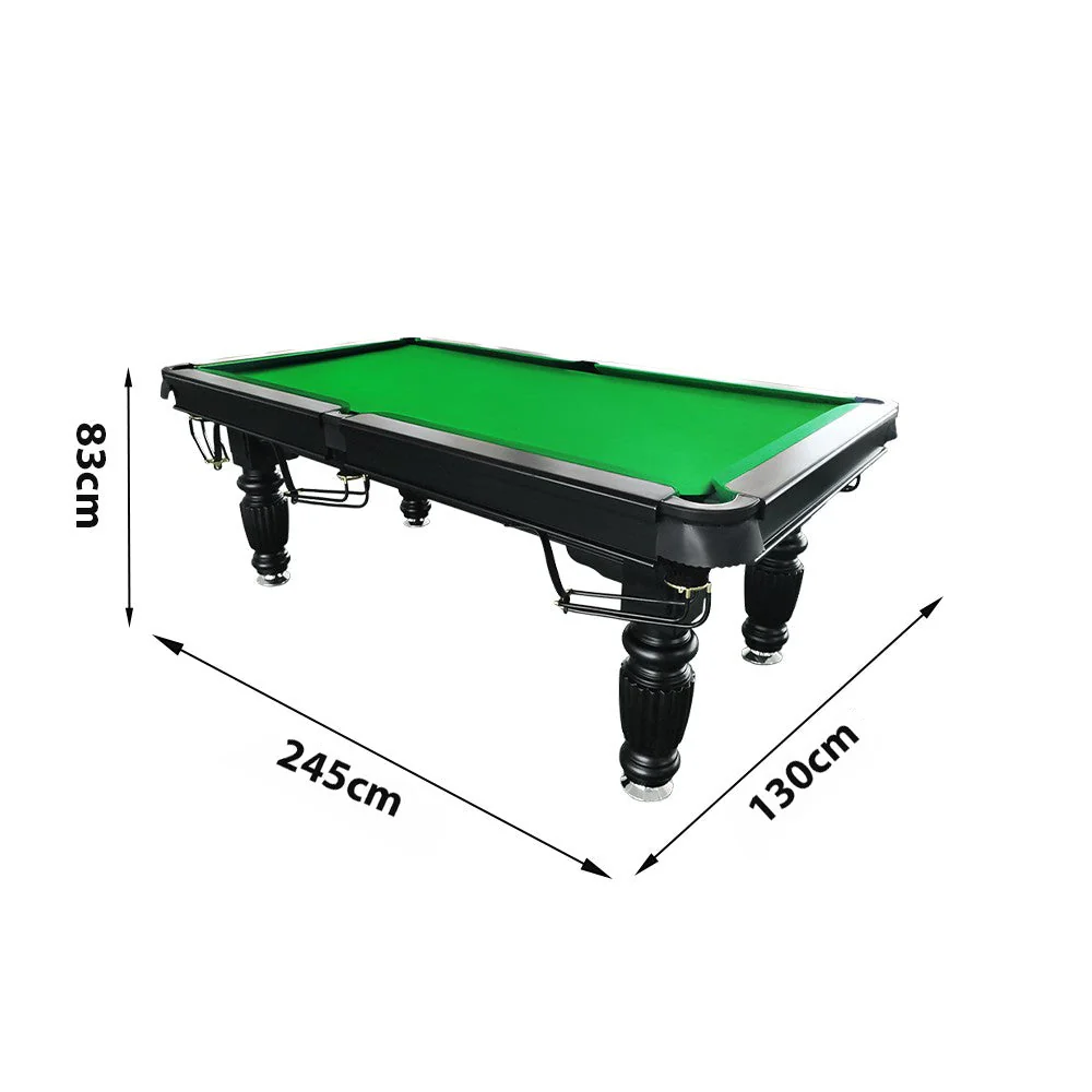 QUESLA 8FT Pool Table 2025 Model - Classic Slate Design Upgraded with Reinforced Legs & Pro Ball Nets - Professional Billiard Table, Solid Timber Black Frame - Image 72