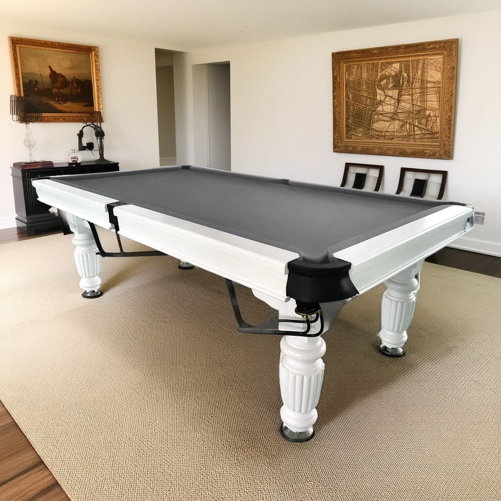 QUESLA 7FT Pool Table 2025 Model - Classic Slate Design Upgraded with Reinforced Legs & Pro Ball Nets - Professional Billiard Table, Solid Timber White Frame - Image 66