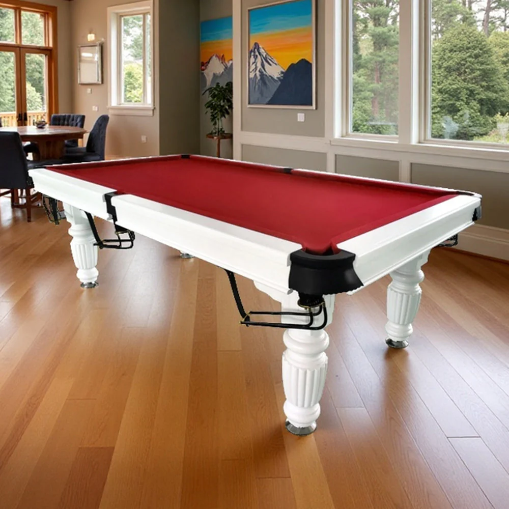 QUESLA 7FT Pool Table 2025 Model - Classic Slate Design Upgraded with Reinforced Legs & Pro Ball Nets - Professional Billiard Table, Solid Timber White Frame - Image 56