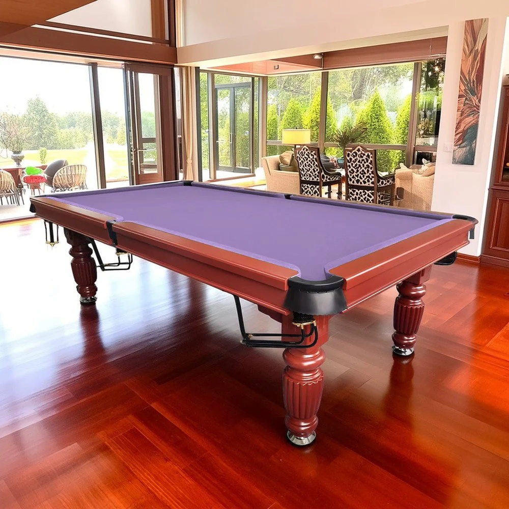 QUESLA 8FT Pool Table 2025 Model - Classic Slate Design Upgraded with Reinforced Legs & Pro Ball Nets - Professional Billiard Table, Solid Timber Walnut Frame - Image 10