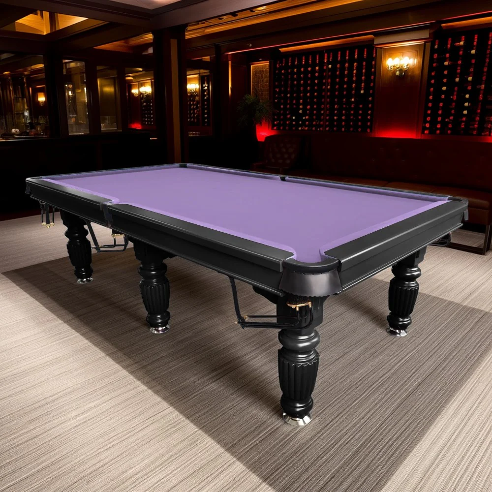 QUESLA 9FT Pool Table 2025 Model - Classic Slate Design Upgraded with Reinforced Legs & Pro Ball Nets - Professional Billiard Table, Solid Timber Black Frame - Image 19