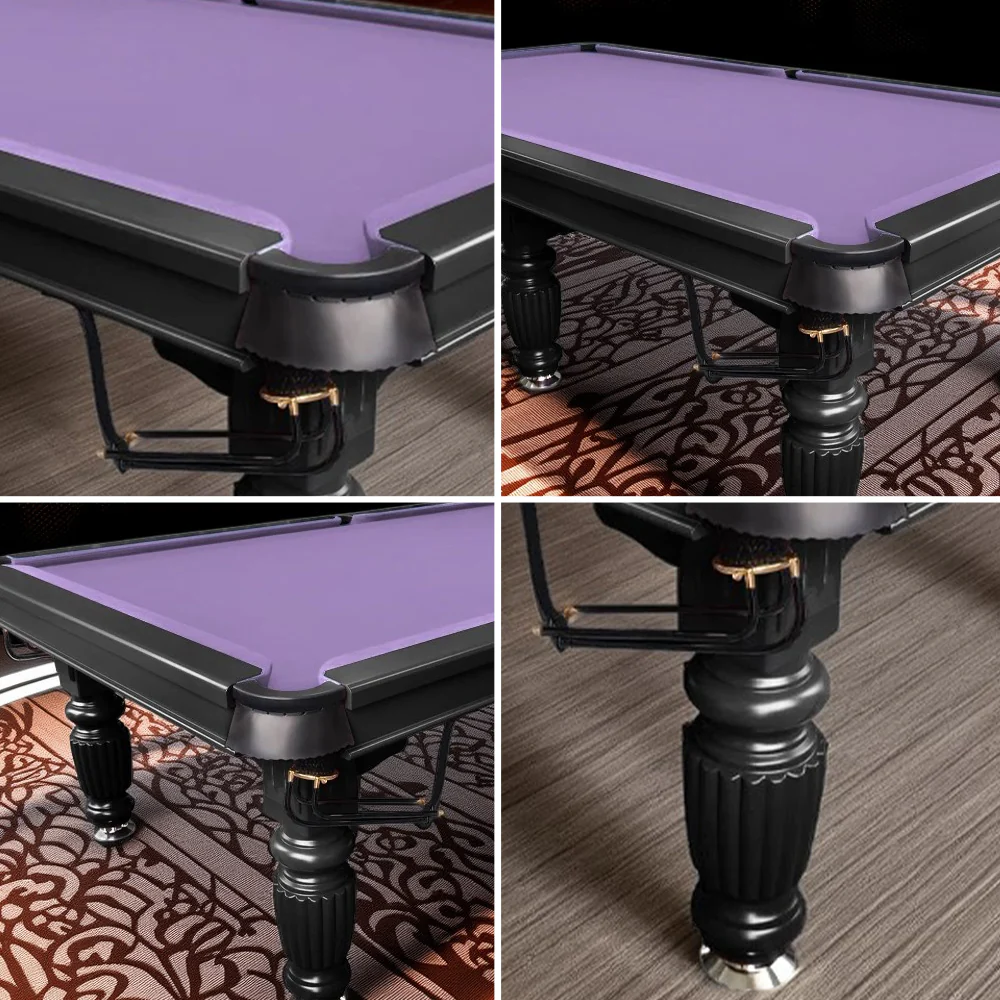 QUESLA 9FT Pool Table 2025 Model - Classic Slate Design Upgraded with Reinforced Legs & Pro Ball Nets - Professional Billiard Table, Solid Timber Black Frame - Image 18