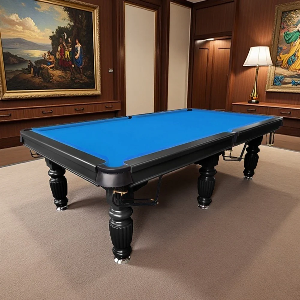 QUESLA 9FT Pool Table 2025 Model - Classic Slate Design Upgraded with Reinforced Legs & Pro Ball Nets - Professional Billiard Table, Solid Timber Black Frame - Image 29