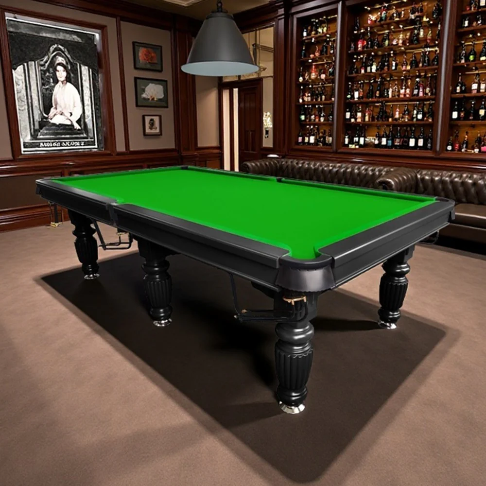 QUESLA 9FT Pool Table 2025 Model - Classic Slate Design Upgraded with Reinforced Legs & Pro Ball Nets - Professional Billiard Table, Solid Timber Black Frame - Image 32