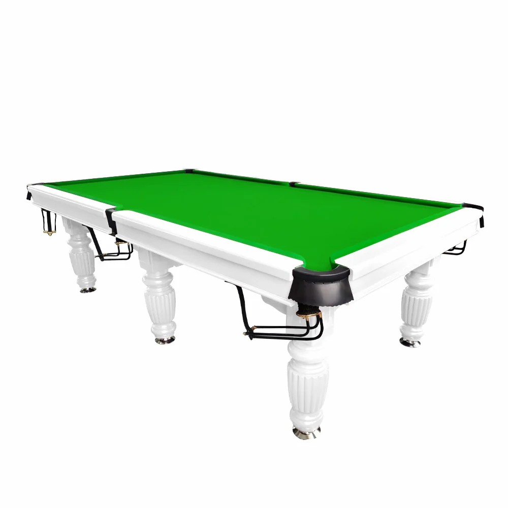 QUESLA 9FT Pool Table 2025 Model - Classic Slate Design Upgraded with Reinforced Legs & Pro Ball Nets - Professional Billiard Table, Solid Timber White Frame - Image 16