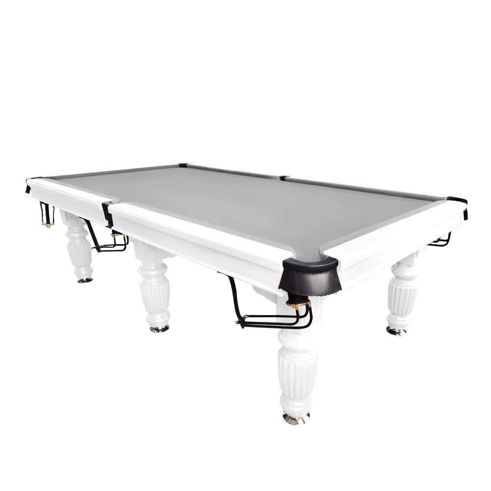 QUESLA 9FT Pool Table 2025 Model - Classic Slate Design Upgraded with Reinforced Legs & Pro Ball Nets - Professional Billiard Table, Solid Timber White Frame - Image 6