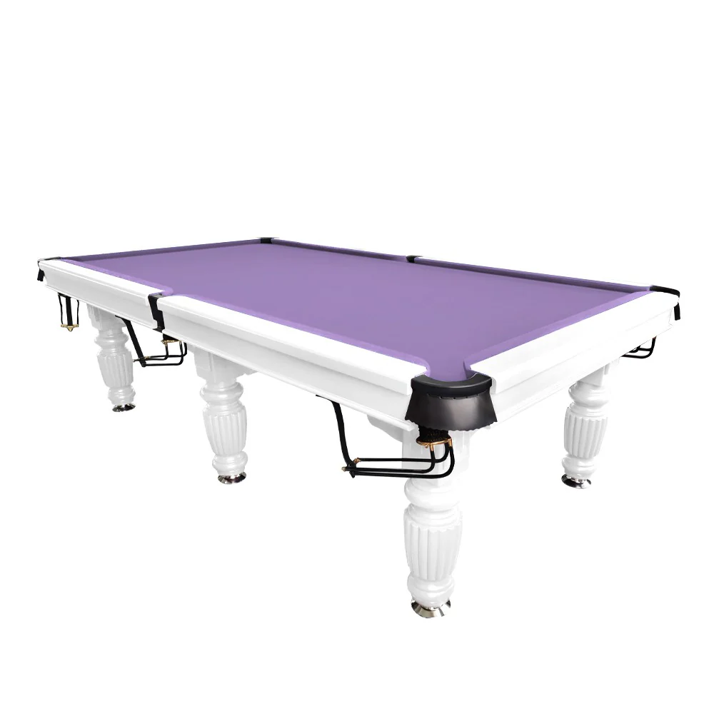QUESLA 9FT Pool Table 2025 Model - Classic Slate Design Upgraded with Reinforced Legs & Pro Ball Nets - Professional Billiard Table, Solid Timber White Frame - Image 11
