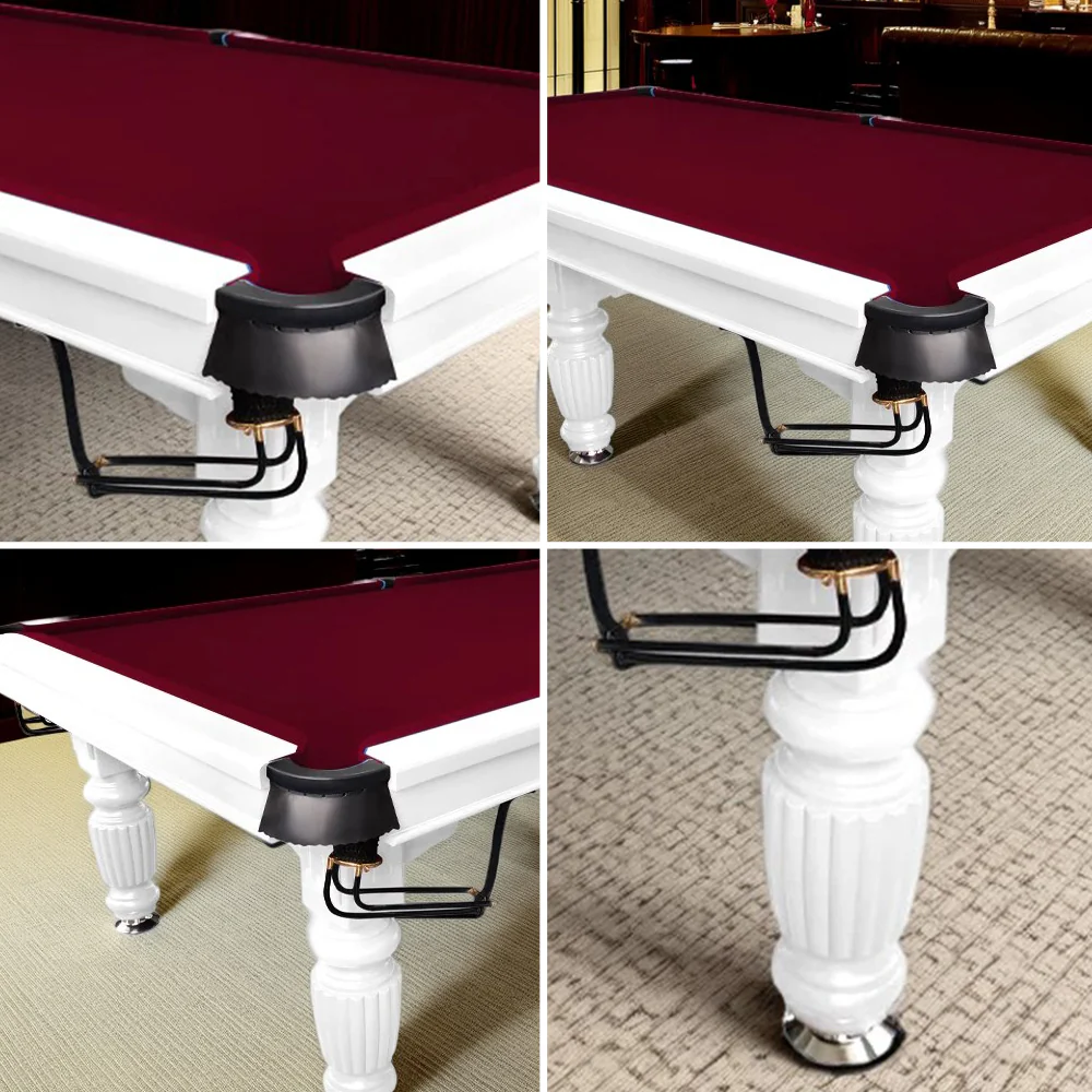 QUESLA 9FT Pool Table 2025 Model - Classic Slate Design Upgraded with Reinforced Legs & Pro Ball Nets - Professional Billiard Table, Solid Timber White Frame - Image 33