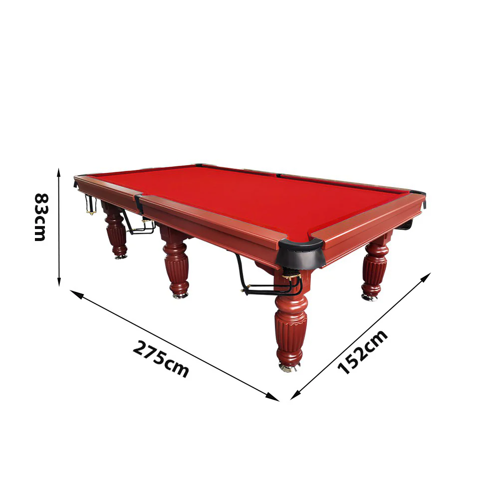 QUESLA 9FT Pool Table 2025 Model - Classic Slate Design Upgraded with Reinforced Legs & Pro Ball Nets - Professional Billiard Table, Solid Timber Walnut Frame - Image 27