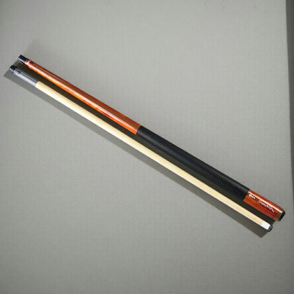RB Billiard Cue Set - 147cm 11.5/13mm Tip Leather Grip with Case - Orange - Image 4