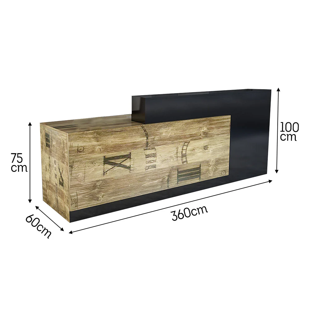 MODERA 120/180/260/360cm Length Reception Desk - Image 27