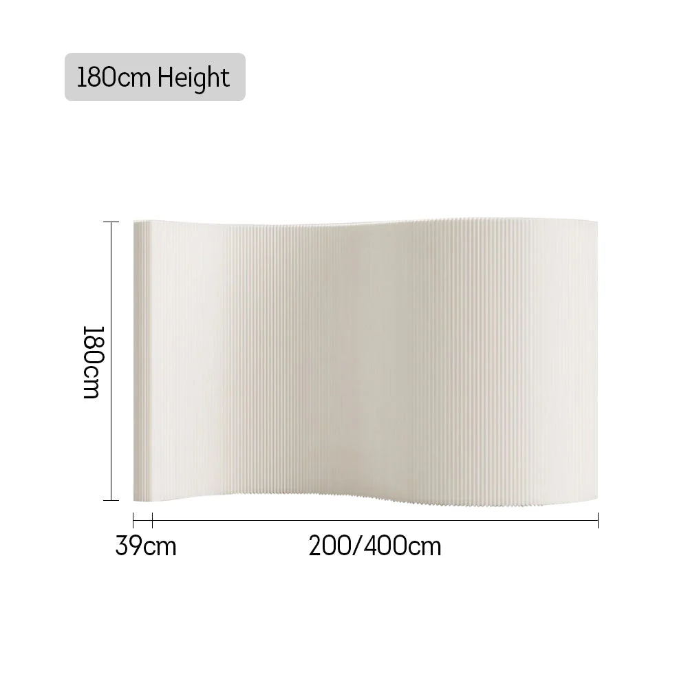 LIVARA 200/ 400cm Length Minimalist Style Room Divider - White - Image 7