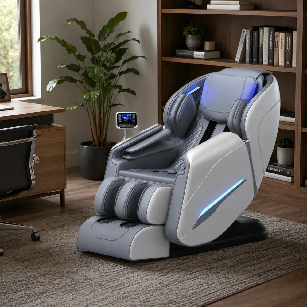 RELAXA L25 SL Track Electric Massage Chair with Zero Gravity - Grey - Image 4