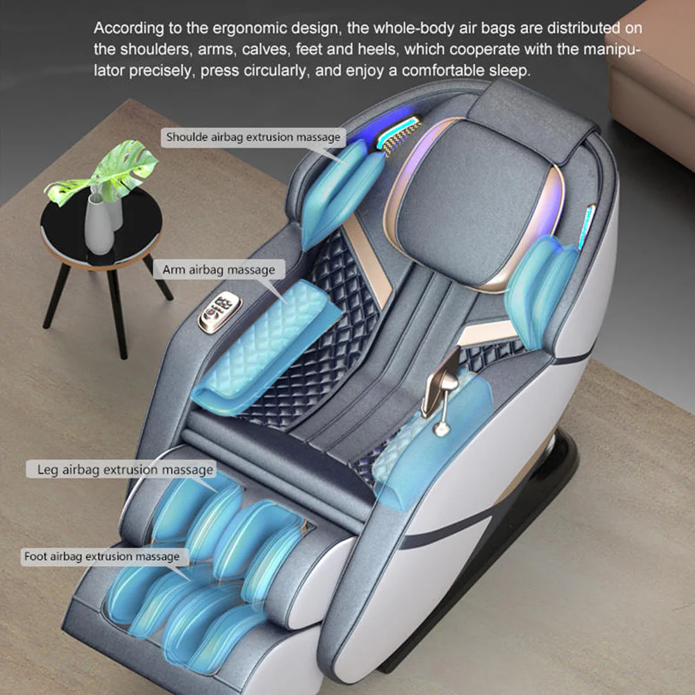 RELAXA L26 SL Track Electric Massage Chair with Zero Gravity - Gray - Image 6