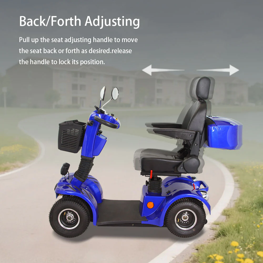 ROLLUX BSH 500W 48V20Ah Lead-Acid/Lithium Battery Electric Mobility Scooter Drum Brake - Image 11