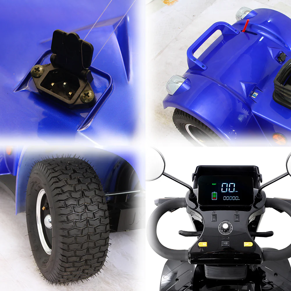 ROLLUX BSH 500W 48V20Ah Lead-Acid/Lithium Battery Electric Mobility Scooter Drum Brake - Image 14