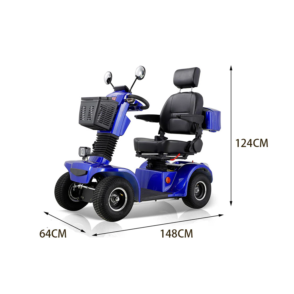 ROLLUX BSH 500W 48V20Ah Lead-Acid/Lithium Battery Electric Mobility Scooter Drum Brake - Image 16