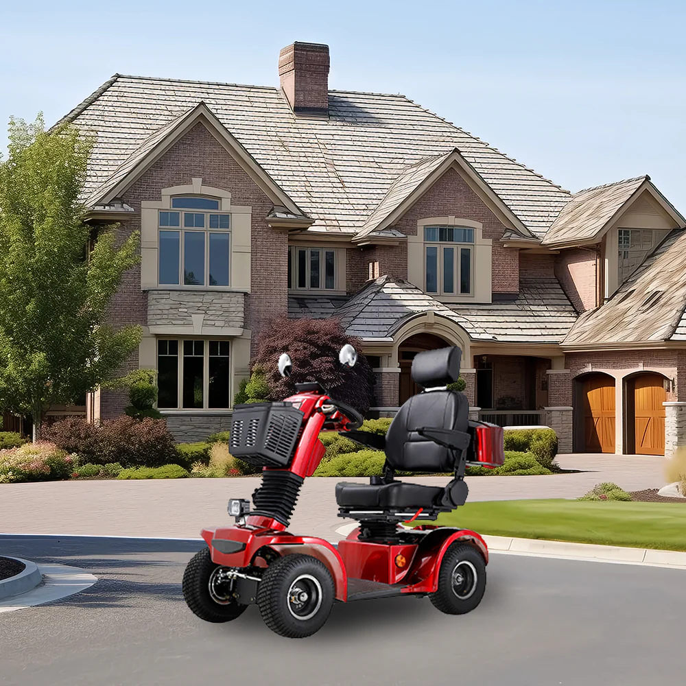 ROLLUX BSH 500W 48V20Ah Lead-Acid/Lithium Battery Electric Mobility Scooter Drum Brake - Image 5
