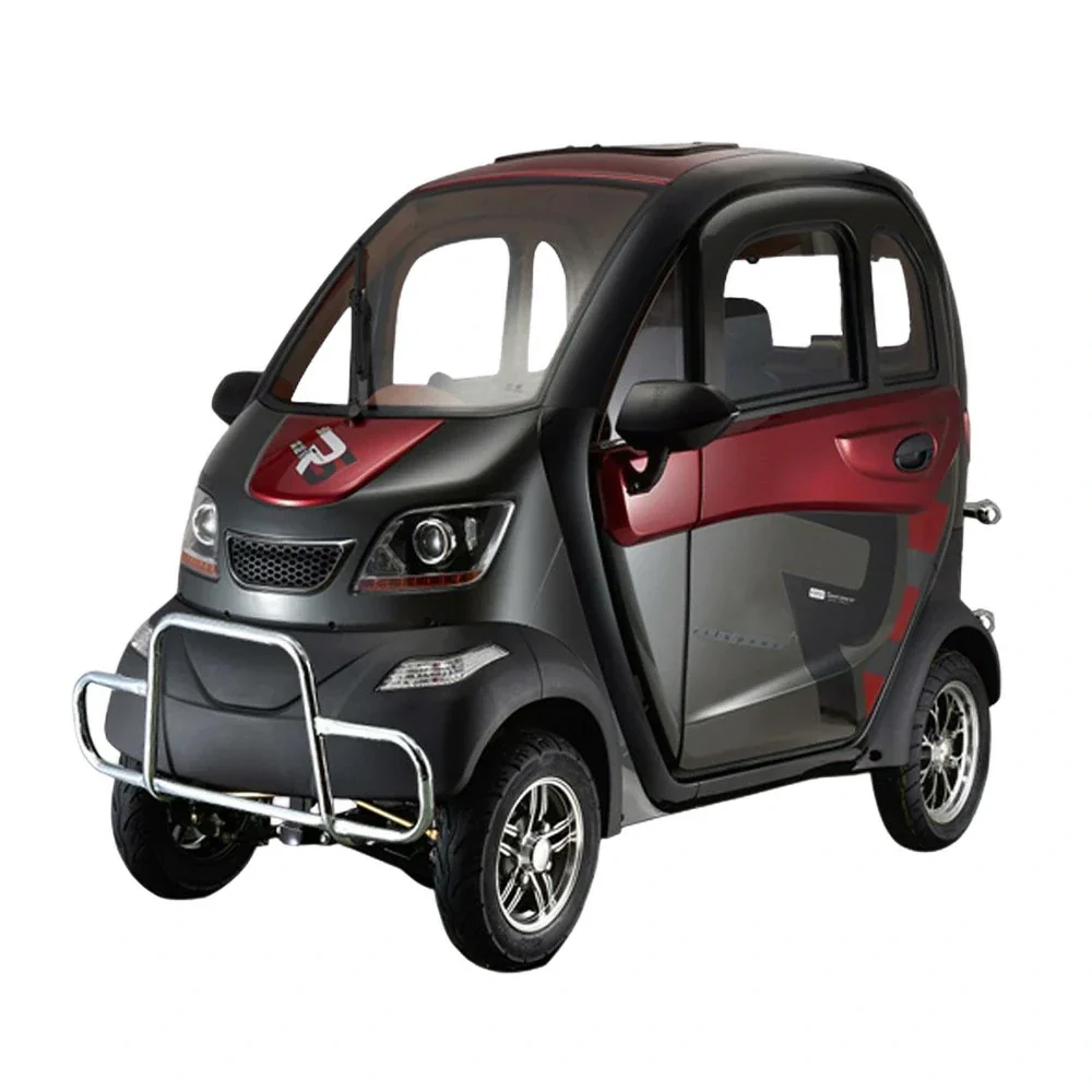 ROLLUX Enclosed Mobility Scooter - 60V1200W Motor, 70-80km Long Range, All-Weather Comfort, Safe Urban Commuting with Armrest Control