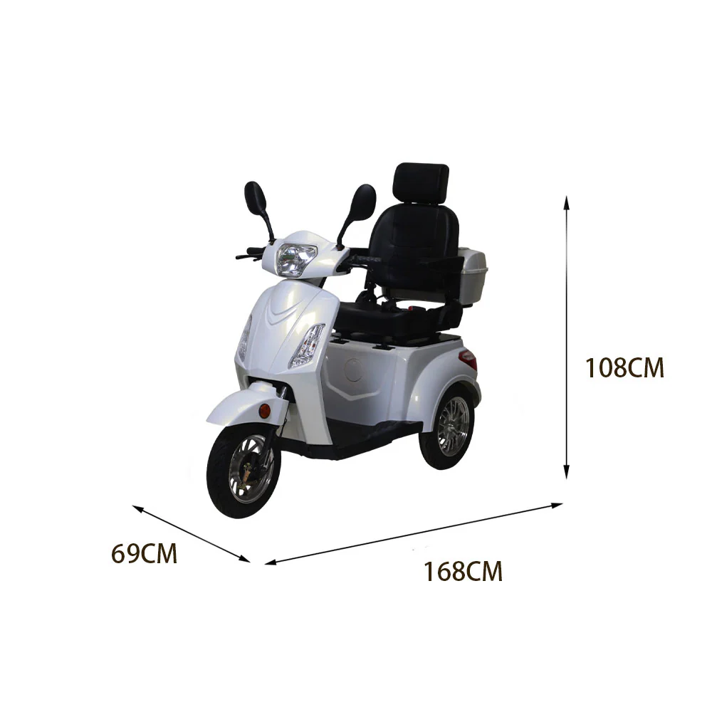 ROLLUX XL1D 500W 60V20Ah Lead-Acid/Lithium Battery Electric Mobility Scooter Drum Brake - Image 11