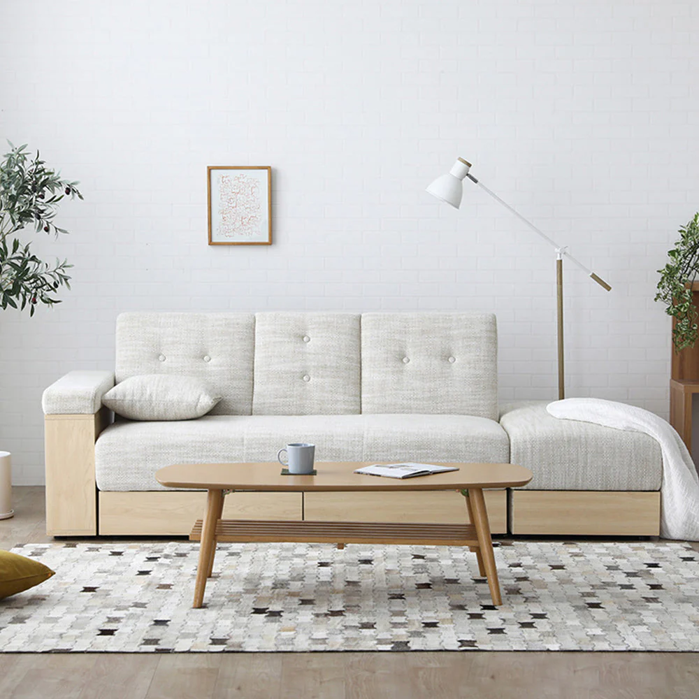 LIVARA 207CM Multi-functional Sofa Bed w/ Storage Space - Image 2