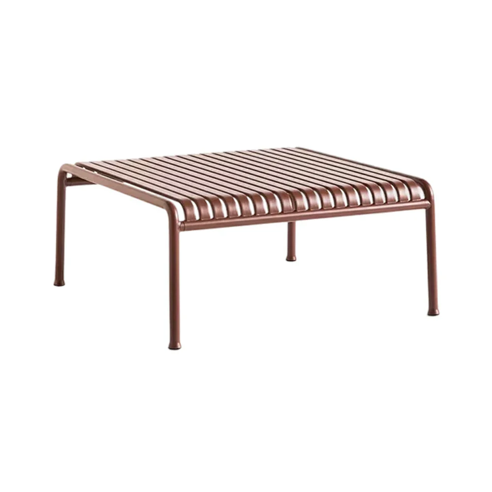 SOLARA Outdoor Metal Furniture Collection - Coffee Table, Long Table, Low Table & Dining Table, Heavy-Duty Steel Frame, Weather-Resistant Finish - Wine - Image 11
