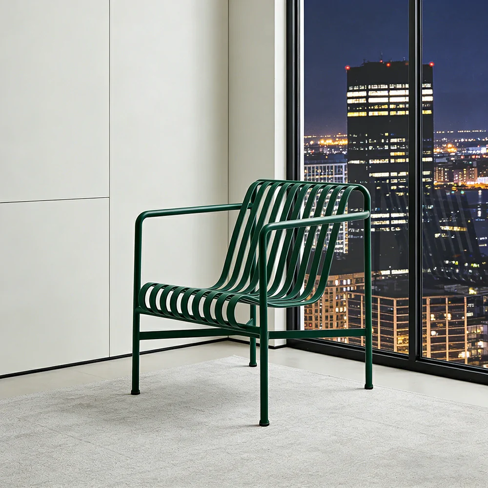 SOLARA Outdoor Metal Furniture Collection - Dining Table, Dining Chair & Lounger, Heavy-Duty Steel Frame, Weather-Resistant Finish - Green - Image 19