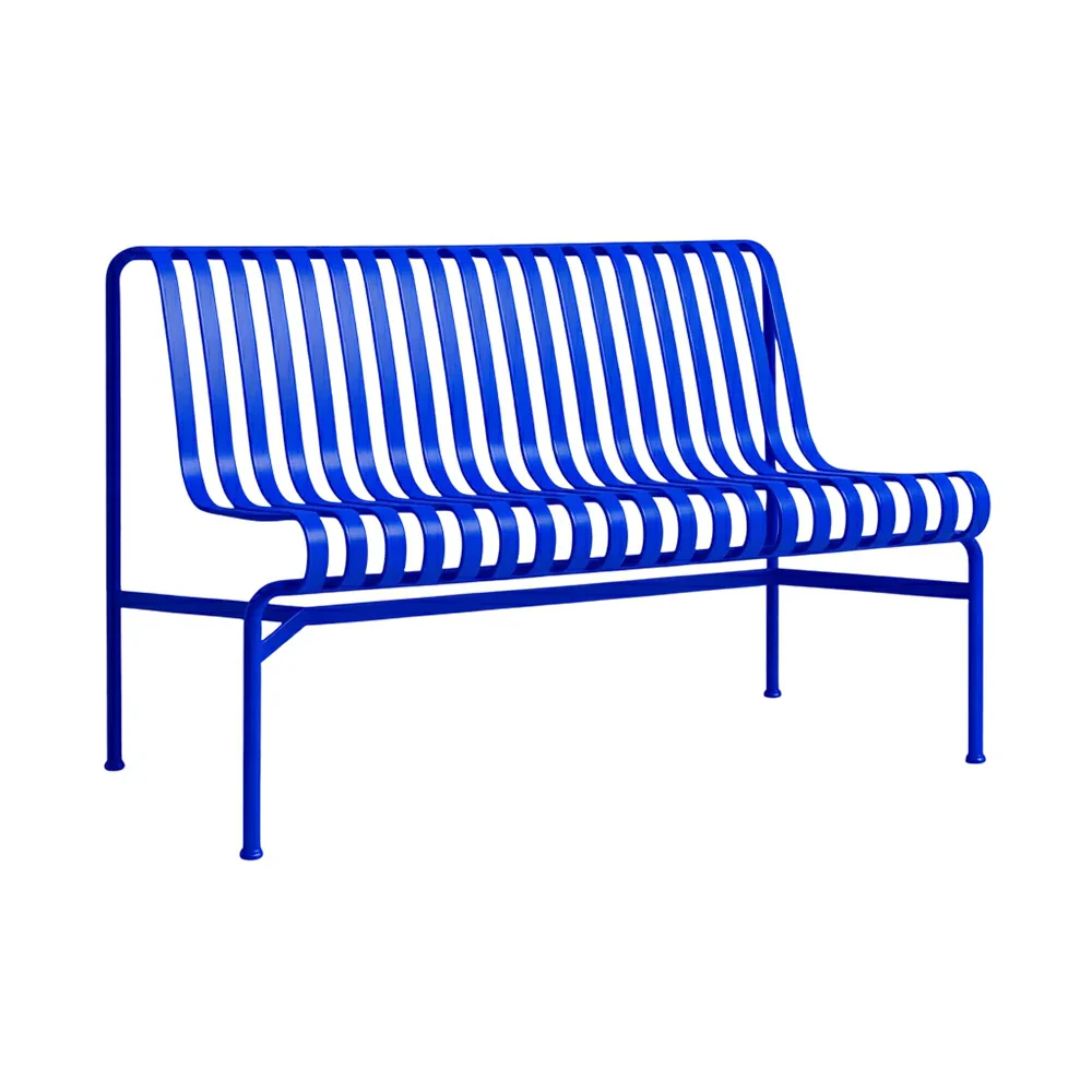SOLARA Outdoor Metal Furniture Collection - Dining Table, Dining Chair & Lounger, Heavy-Duty Steel Frame, Weather-Resistant Finish - Blue - Image 6