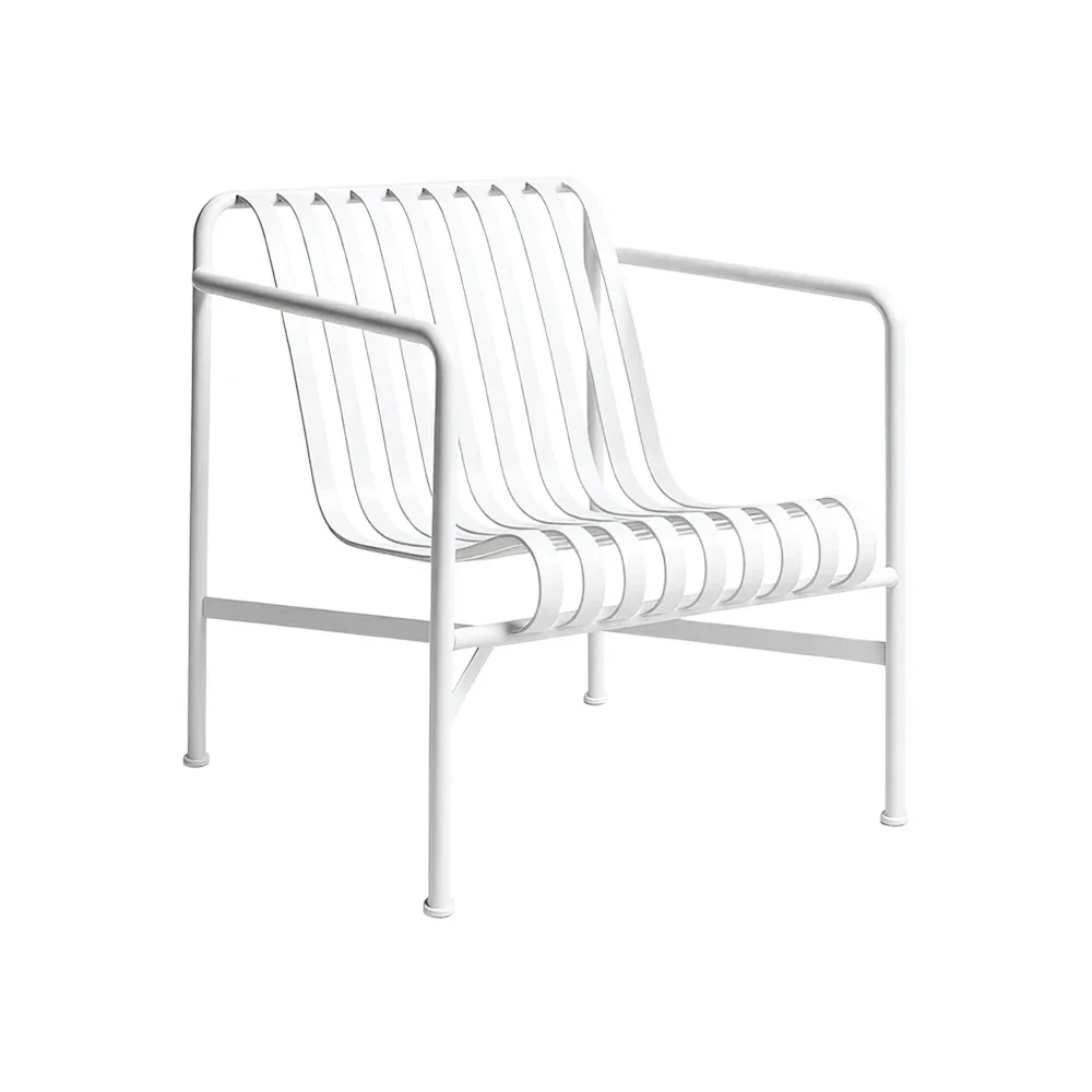 SOLARA Outdoor Metal Furniture Collection - Dining Table, Dining Chair & Lounger, Heavy-Duty Steel Frame, Weather-Resistant Finish - White - Image 16