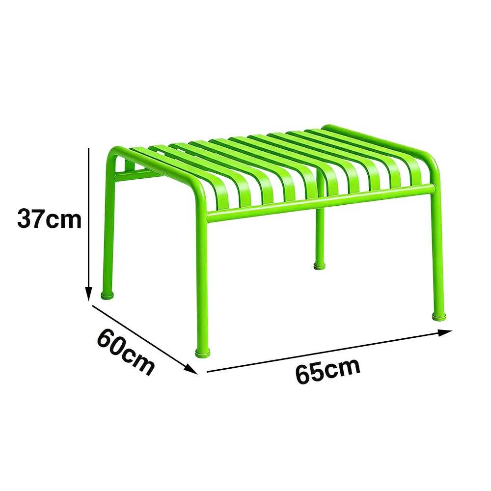 SOLARA Outdoor Metal Furniture Collection - Dining Table, Dining Chair & Lounger, Heavy-Duty Steel Frame, Weather-Resistant Finish - Light Green - Image 35