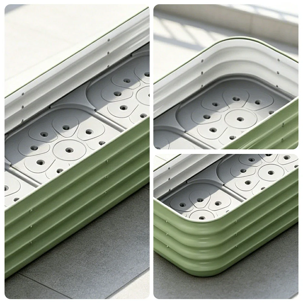 SOLARA Modular Raised Garden Bed with Water Reservoir Reinforced Outdoor Planter Box 200x40x28cm for Balcony Courtyard - Image 3