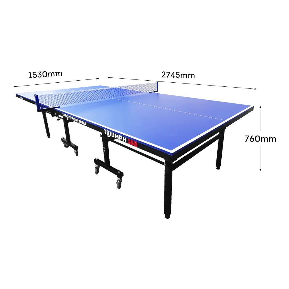 SUNNET Triumph 188 15mm Outdoor Waterproof Blue Foldable Solo Play Table Tennis Pingpong Table-Bats Balls Net - Image 11