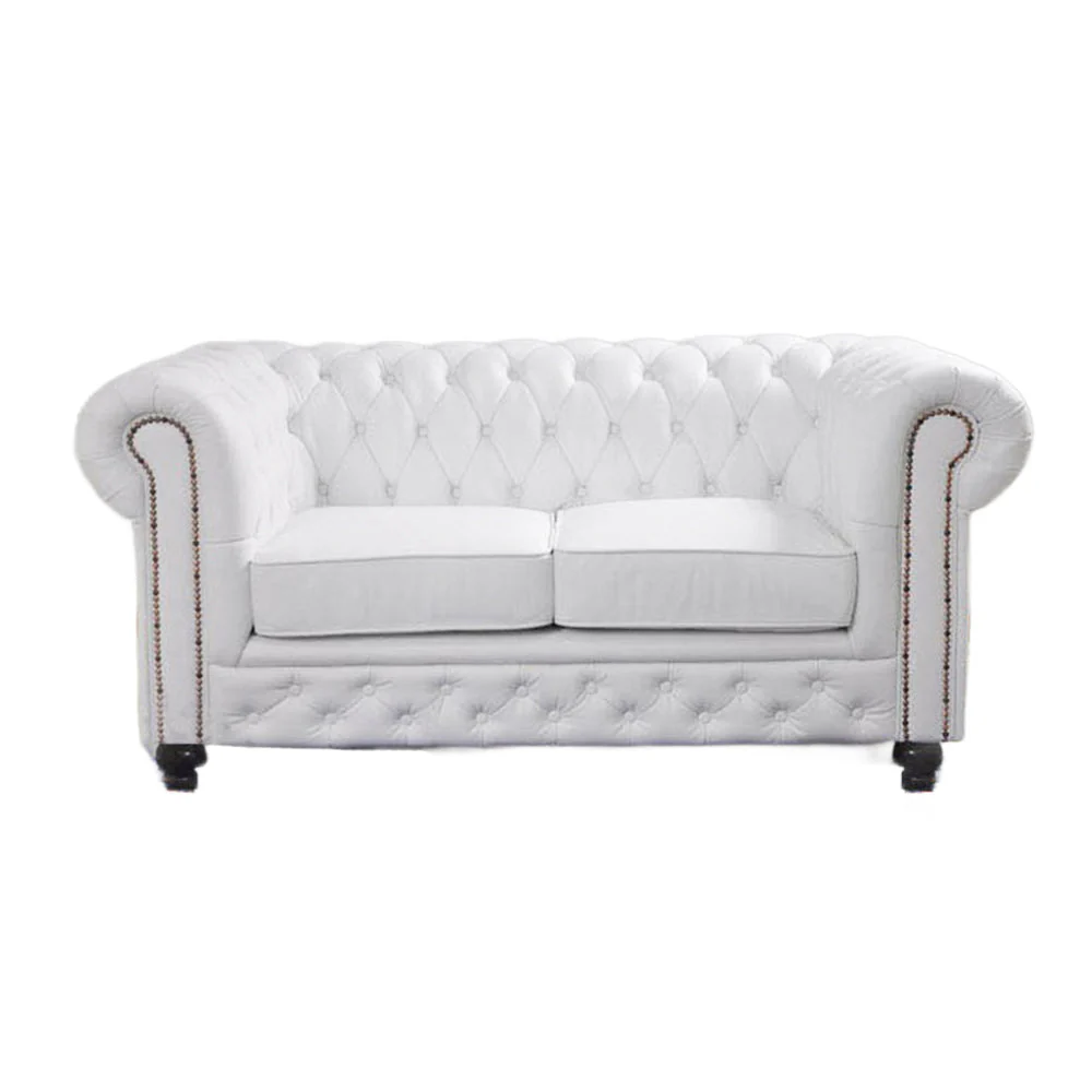 LIVARA 105/ 155/ 210CM PU Leather Sofa -White - Image 4