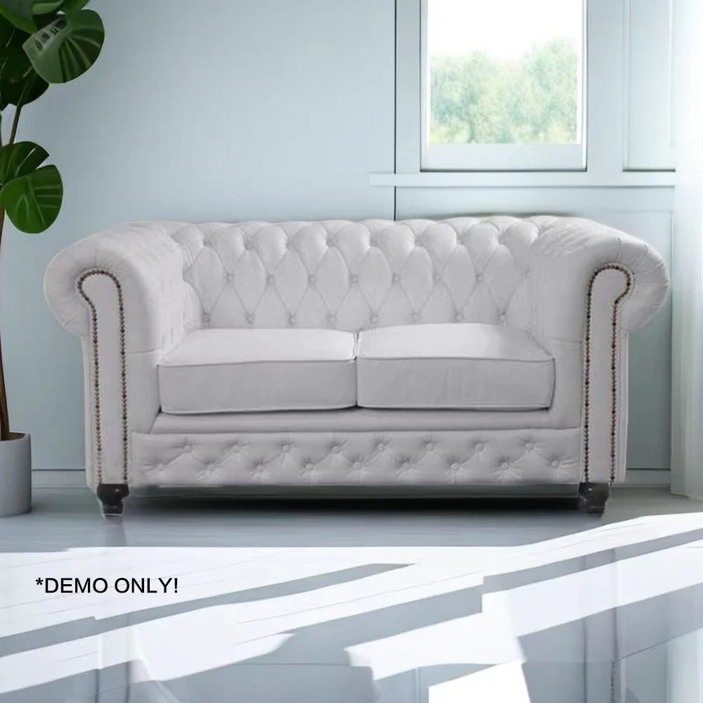 LIVARA 105/ 155/ 210CM PU Leather Sofa -White - Image 5
