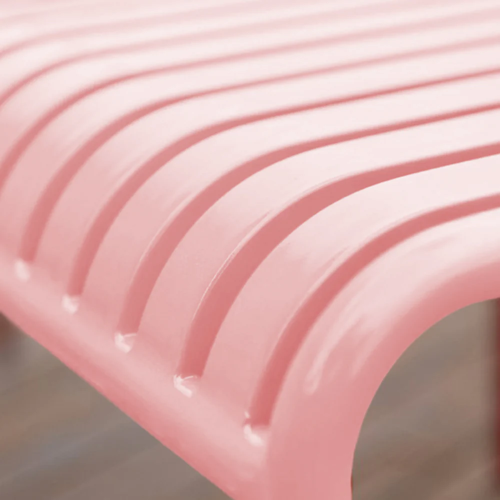 SOLARA Outdoor Iron Table/Bench/Chair/Sofa/Bar Stool - Pink - Image 4