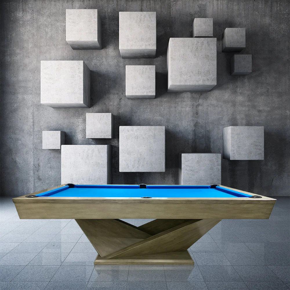 QUESLA WP06 7FT Luxury Slate Billiard Table W/ Free Accessories Pool Table - Grey&Blue - Image 9