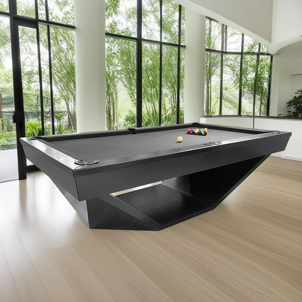 QUESLA WP11 8FT Luxury Slate Billiard Table w/ Free Accessories Pool Table-Black&Grey - Image 2
