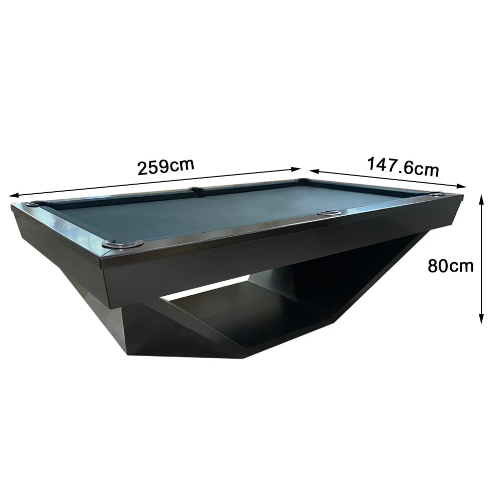 QUESLA WP11 8FT Luxury Slate Billiard Table w/ Free Accessories Pool Table-Black&Grey - Image 6