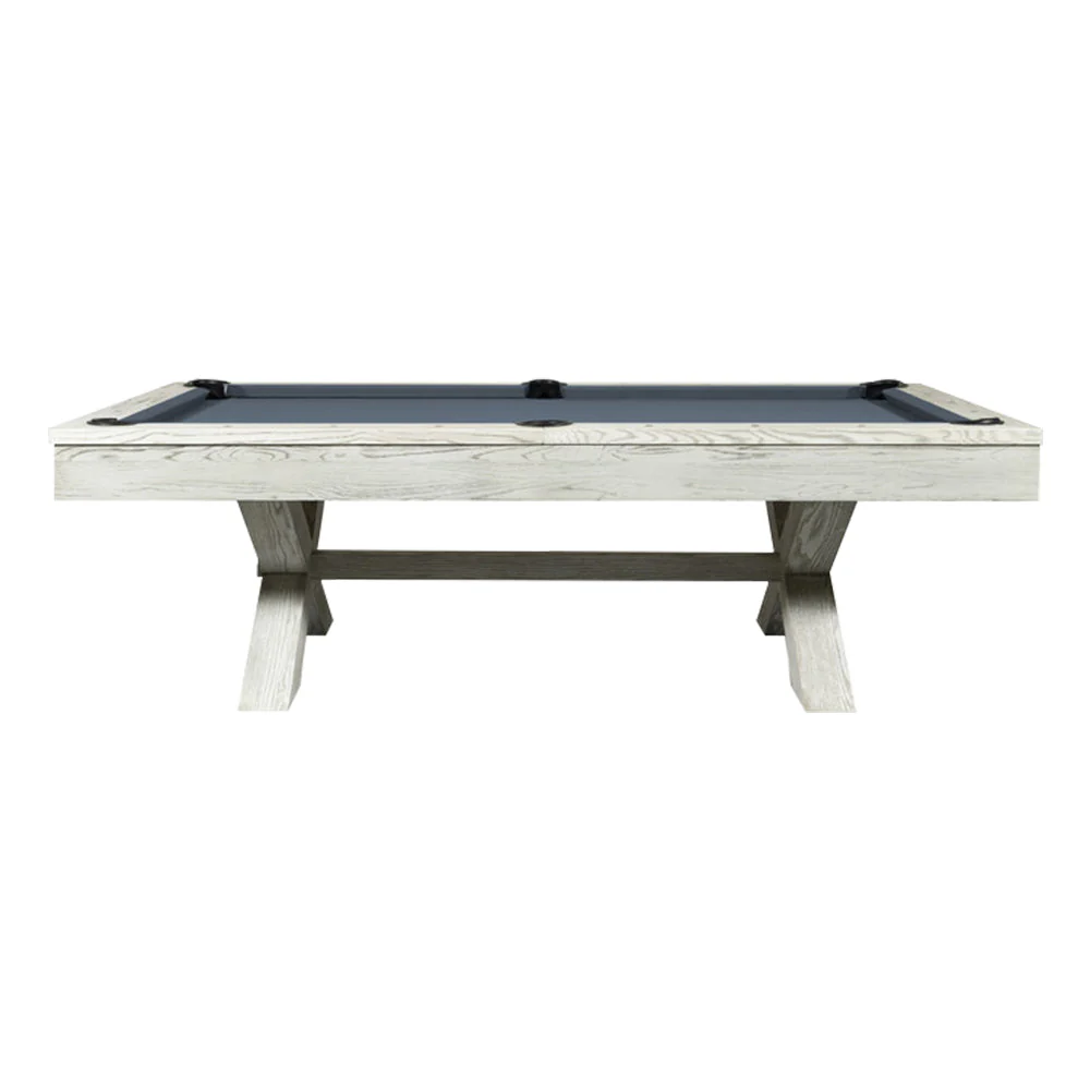 QUESLA WYJ004 8FT Slate Billiard Table W/ Free Accessories Pool Table - White&Grayish Blue - Image 4