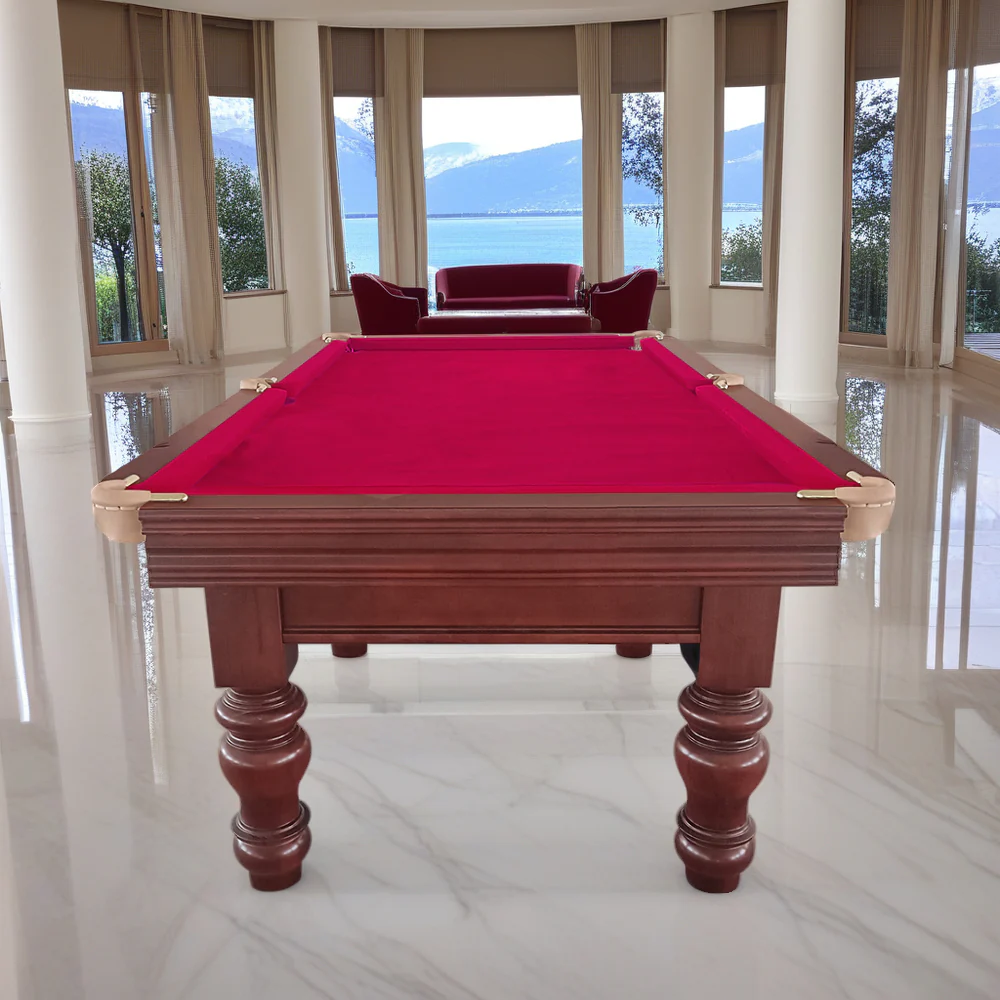 QUESLA HESTIA 9FT Slate Pool Snooker Table Billiards Table - Mahogany - Image 10