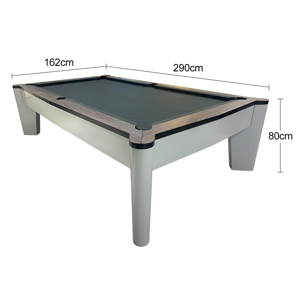 QUESLA G02 9FT Slate Billiard Table w/ Free Accessories Pool Table - Grey&Grayish Blue - Image 11