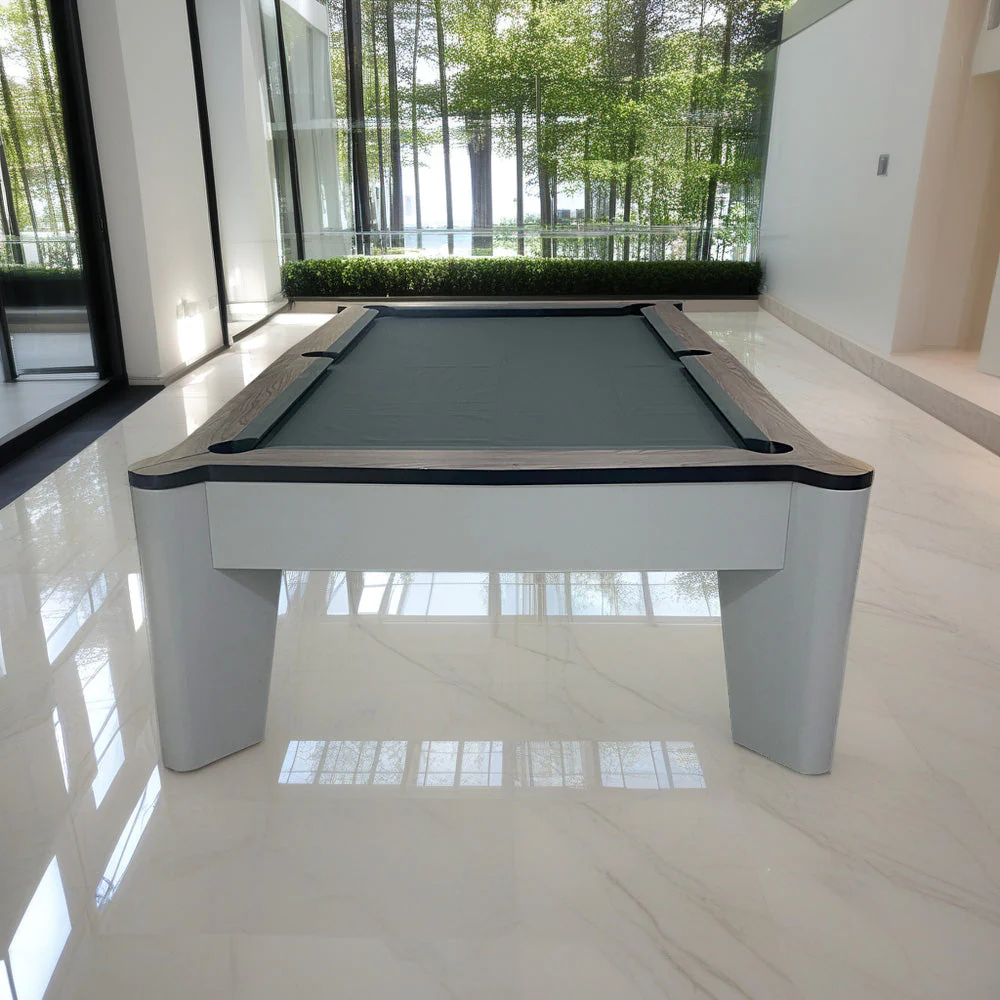 QUESLA G02 9FT Slate Billiard Table w/ Free Accessories Pool Table - Grey&Grayish Blue - Image 4