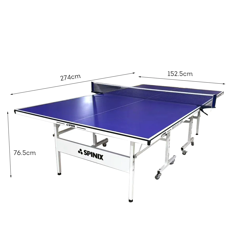 SPINIX Rollaway 13mm Indoor Black&Blue Foldable Solo Play Table Tennis Pingpong Table-Bats Balls Net - Image 9
