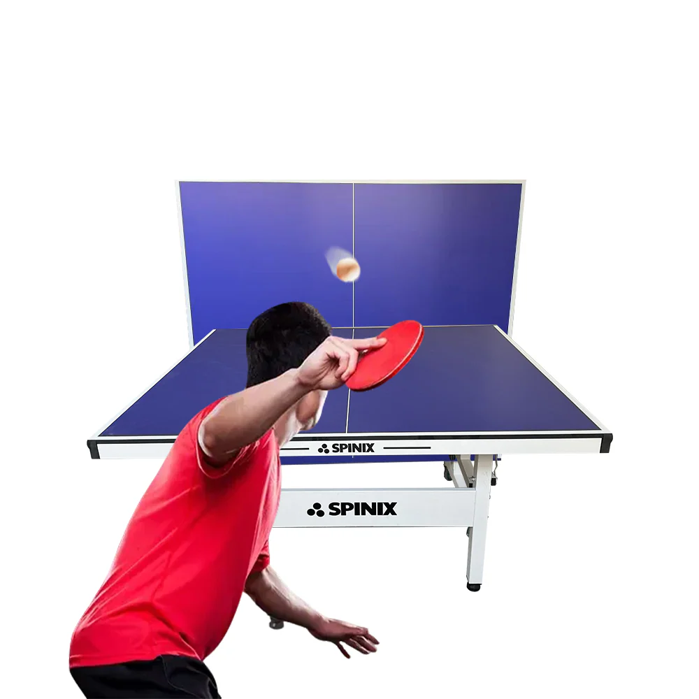 SPINIX 19mm Indoor Blue&Black Top Foldable Solo Play Table Tennis Pingpong Table-Bats Balls Net - Image 13